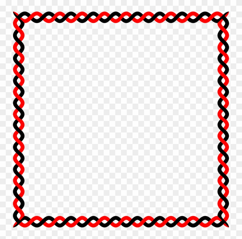 Red Picture Frames Color Painting Motif - Red Square Frame Png Clipart