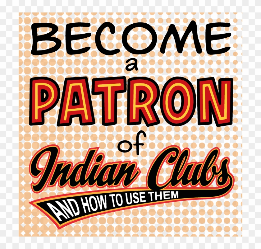 Become A Patron - Poster Clipart