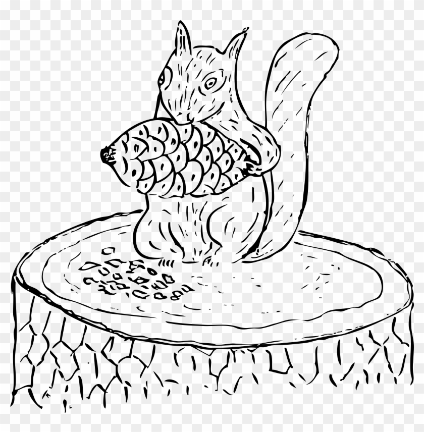 This Free Icons Png Design Of Squirrel Eating Pine Clipart #785480