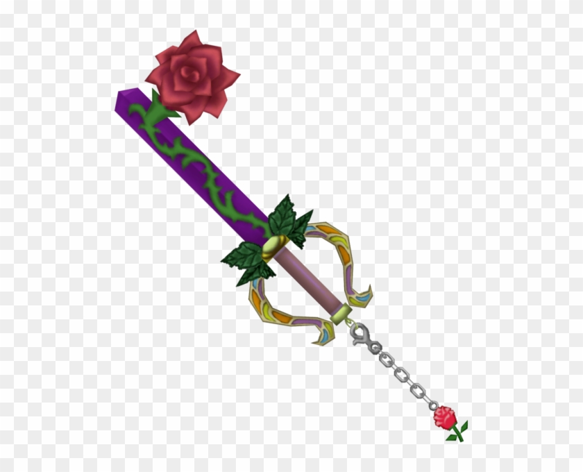 Divine Rose Kingdom Hearts Wiki, Kingdom Hearts Keyblade, - Rose Keyblade Clipart #785588