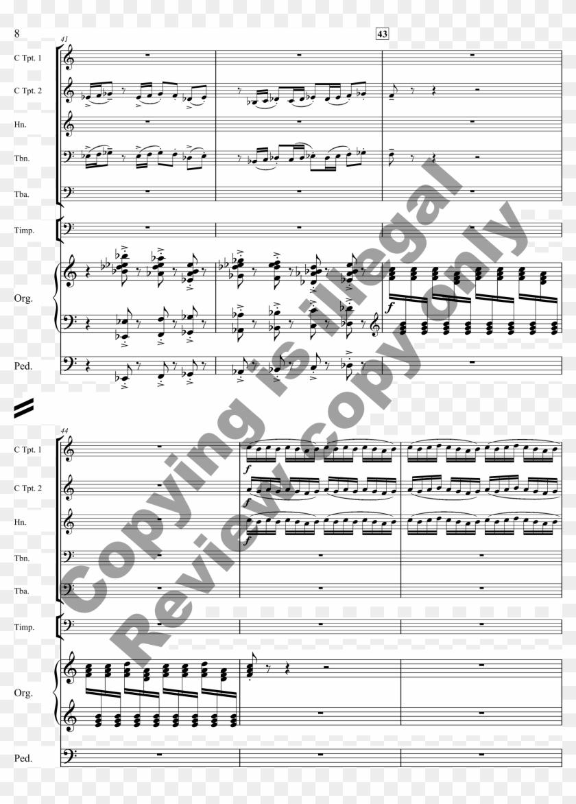 Flourishes Thumbnail - Sheet Music Clipart #785591