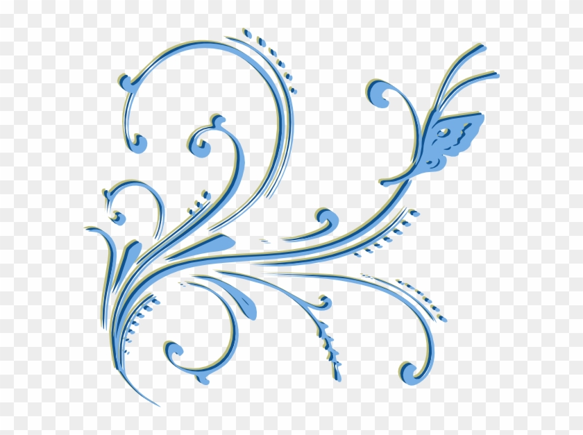 Flourishes Clipart - Vectores En Color Turquesa - Png Download