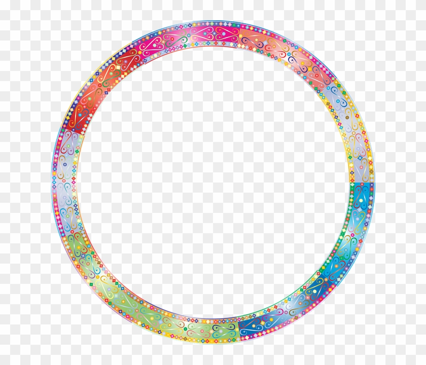 Flourish, Decorative, Ornamental, Abstract, Geometric - Border Cartoon Circle Clipart
