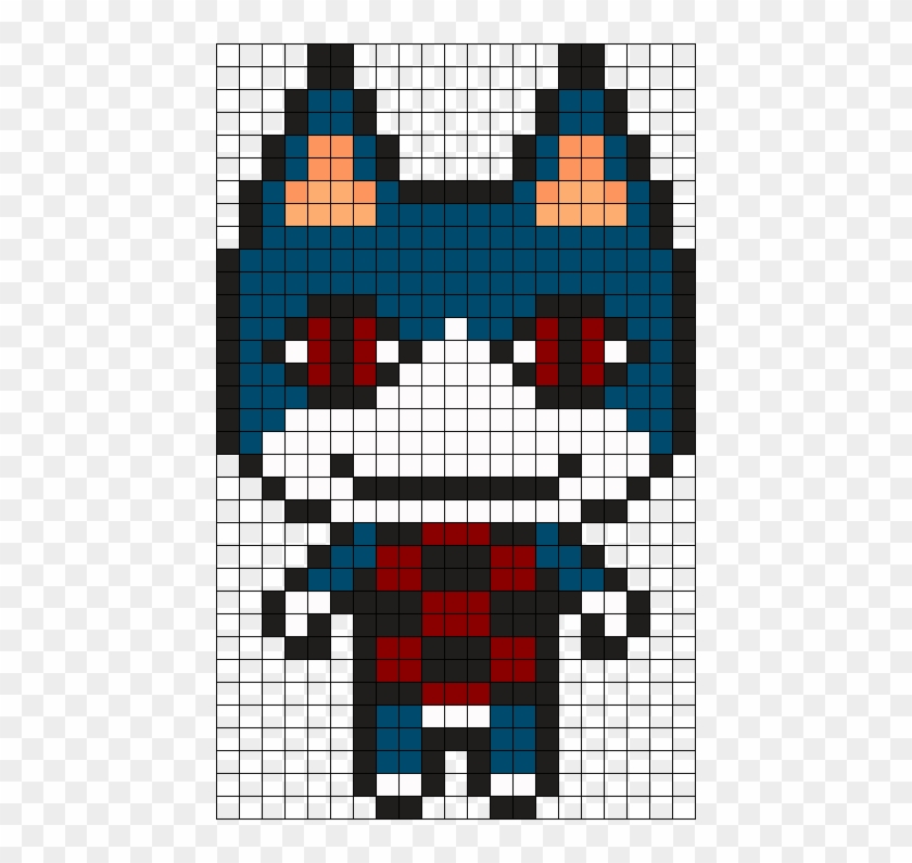 Animal Crossing Rover Perler Bead Pattern / Bead Sprite - Rover Animal Crossing Pixel Clipart