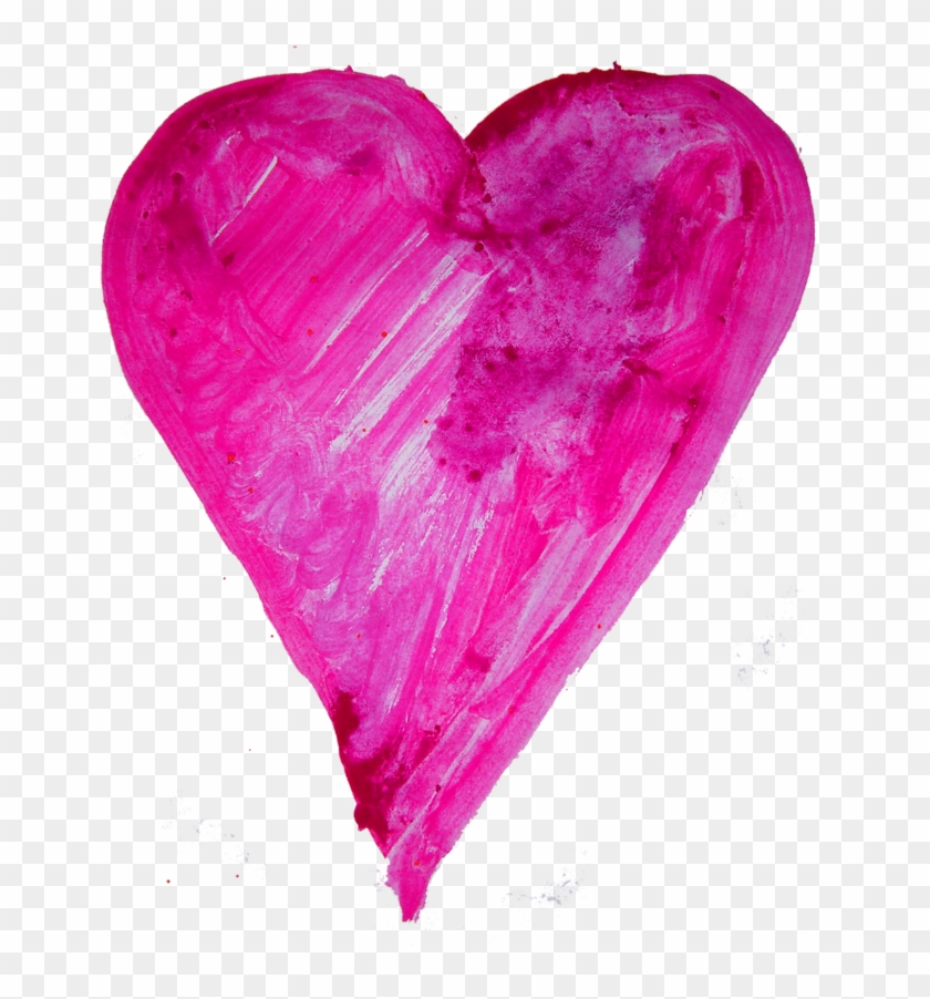 Watercolor Heart Free Png Image - Watercolor Heart Png Clipart #786231