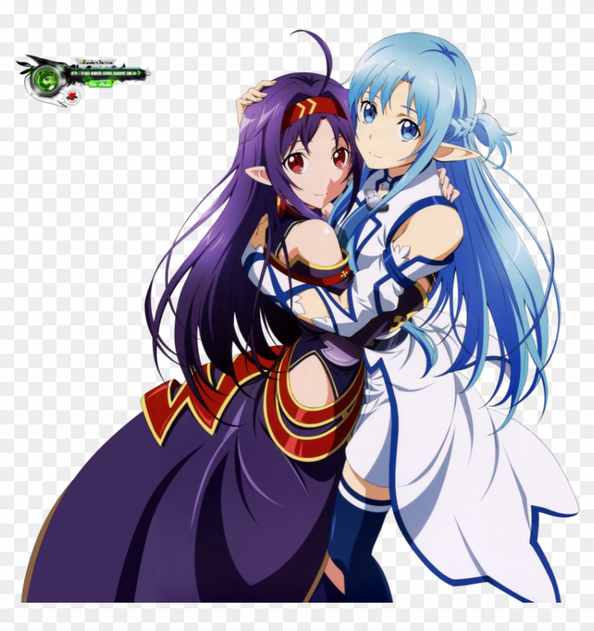 Looking For Some Anime Scans - Asuna Yuuki And Konno Yuuki Clipart