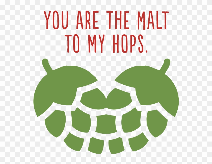 You Are The Malt To My Hops - Hop Heart Logo Clipart #786501