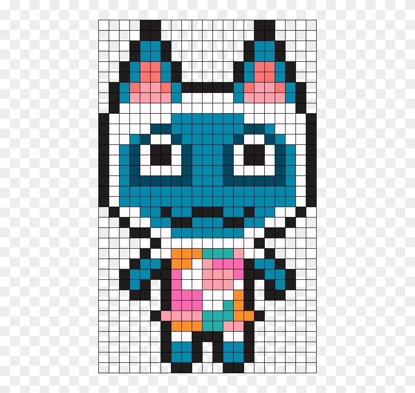 Animal Crossing Mitzi Perler Bead Pattern / Bead Sprite - Triforce Pixel Art Animal Crossing Clipart #786674