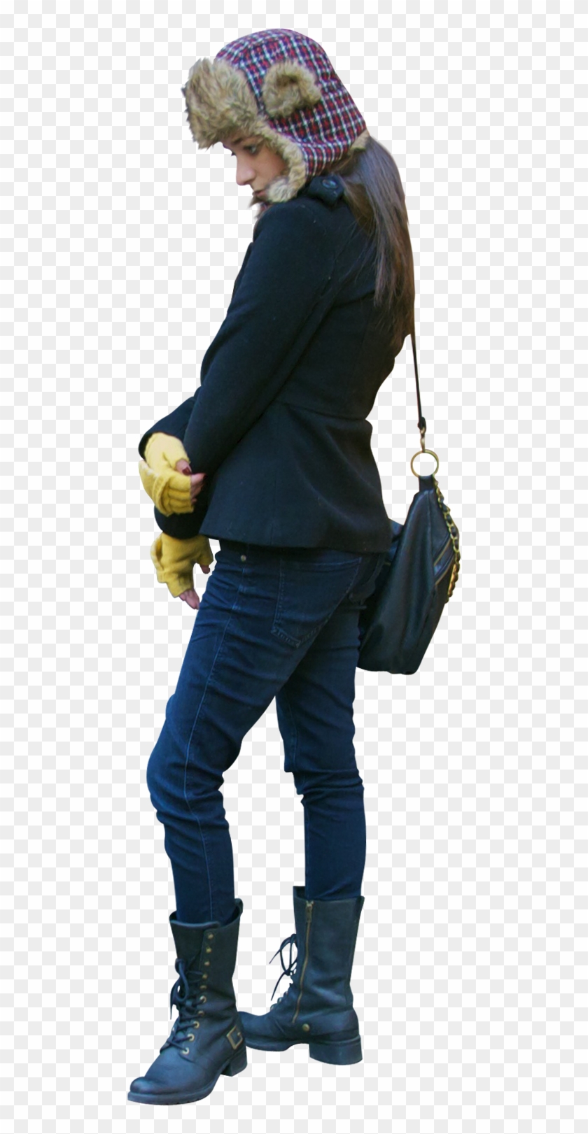 Download - Chica En Invierno Png Clipart #787288