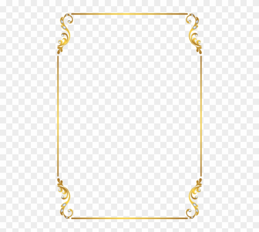 Free Png Download Border Frame Gold Clipart Png Photo - Gold Border Frame Png Transparent Png #787401