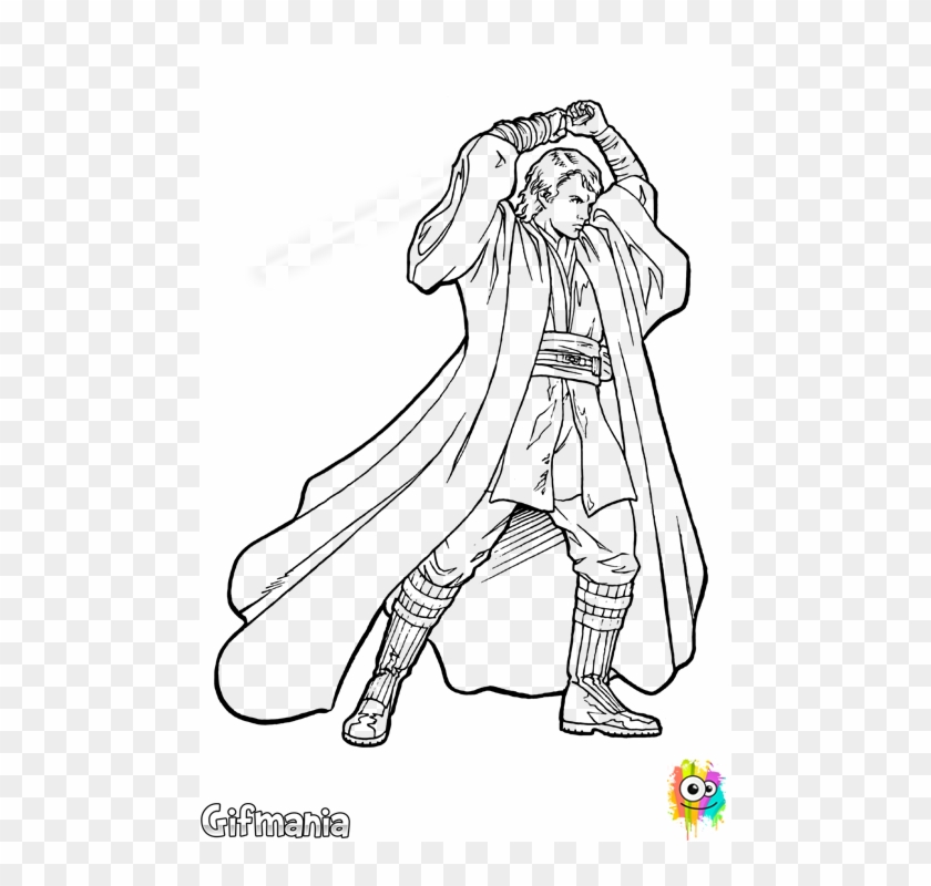 Anakin Skywalker Sith - Star Wars Colouring Pages Anakin Clipart #787420