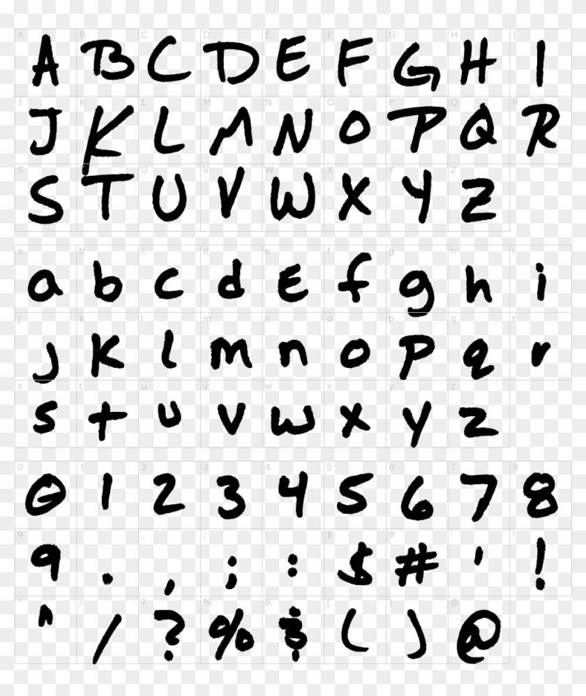 Font Characters - Tannenberg Font Clipart #787533