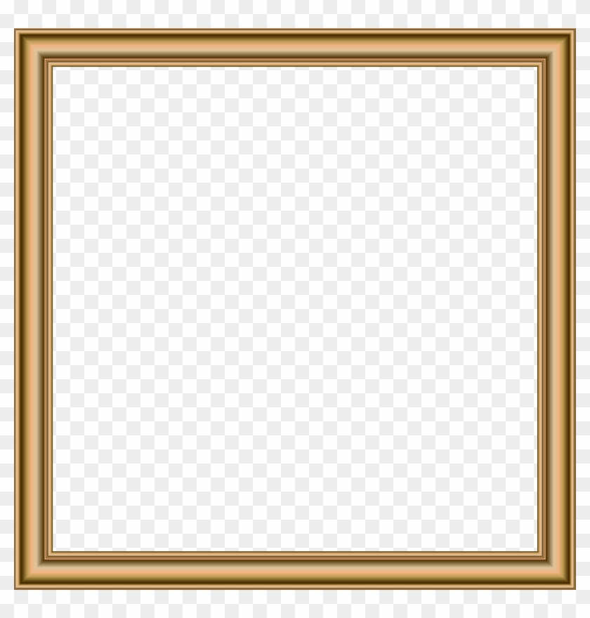 Gold Border Frame Transparent Png Image - Picture Frame Clipart