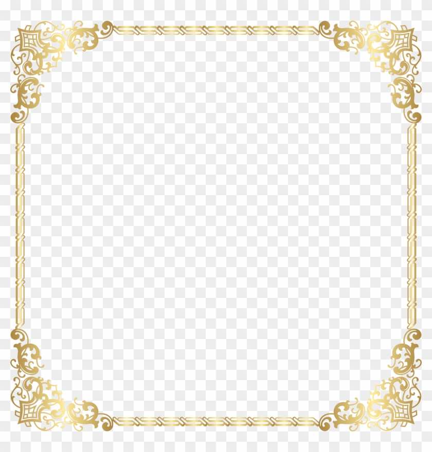 Gold Border Frame Transparent Png Clip Art Image