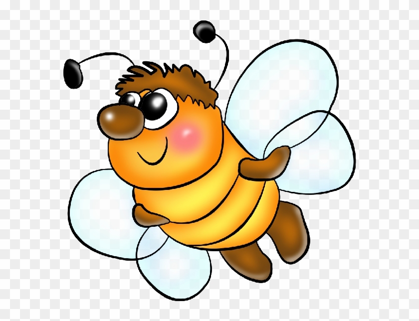 Funny Png Format Cartoon Clip Art Honey Bees On A Transparent - Bees With Background Funny #788604