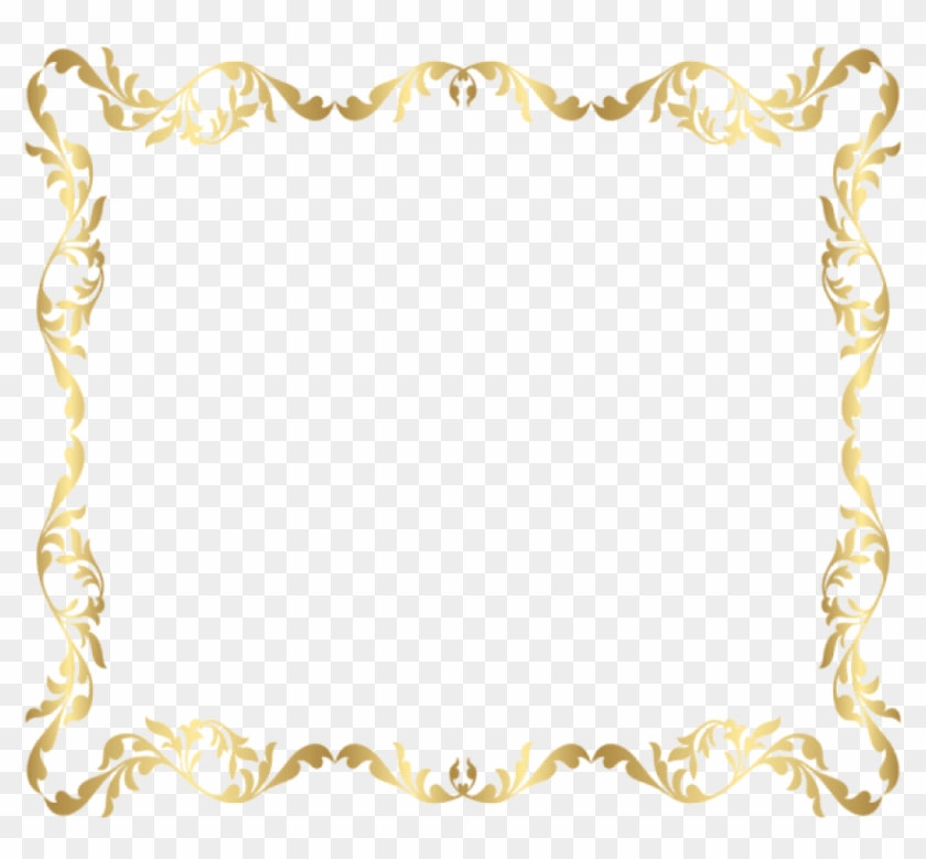 Free Png Download Border Frame Gold Transparent Clipart - Clip Art #788636