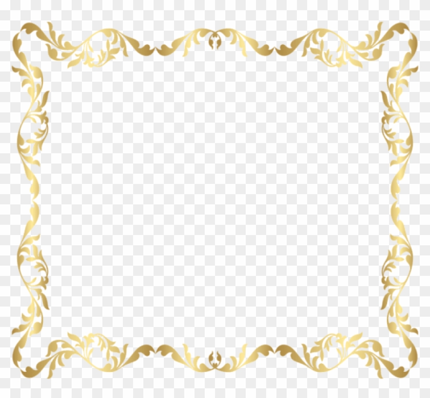 Free Png Download Border Frame Gold Transparent Clipart - Clip Art