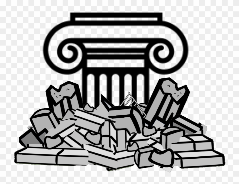 Six Pillars - Pile Of Rubble Clipart - Png Download