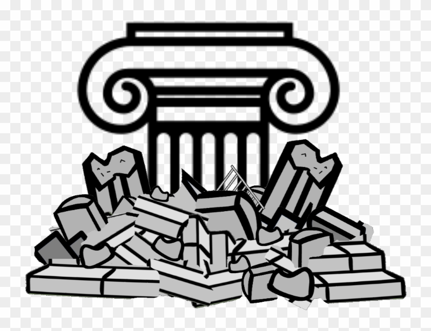 Six Pillars - Pile Of Rubble Clipart - Png Download #788896