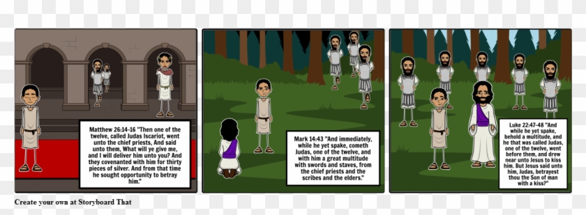 Judas' Betrayal - Cartoon Clipart #789016