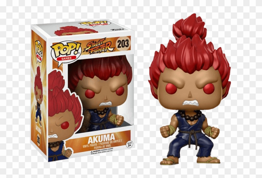Akuma Funko Pop Vinyl - Funko Pop Street Fighter Akuma Clipart