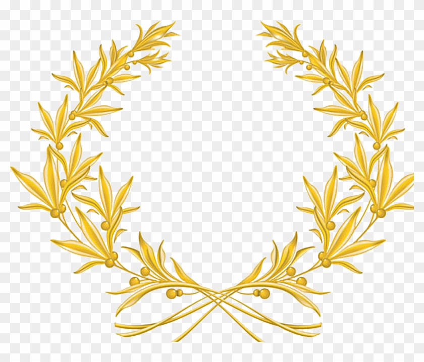 Image Royalty Free Download Golden Vector Olive Branch - Gold Olive Branch Png Clipart #789190