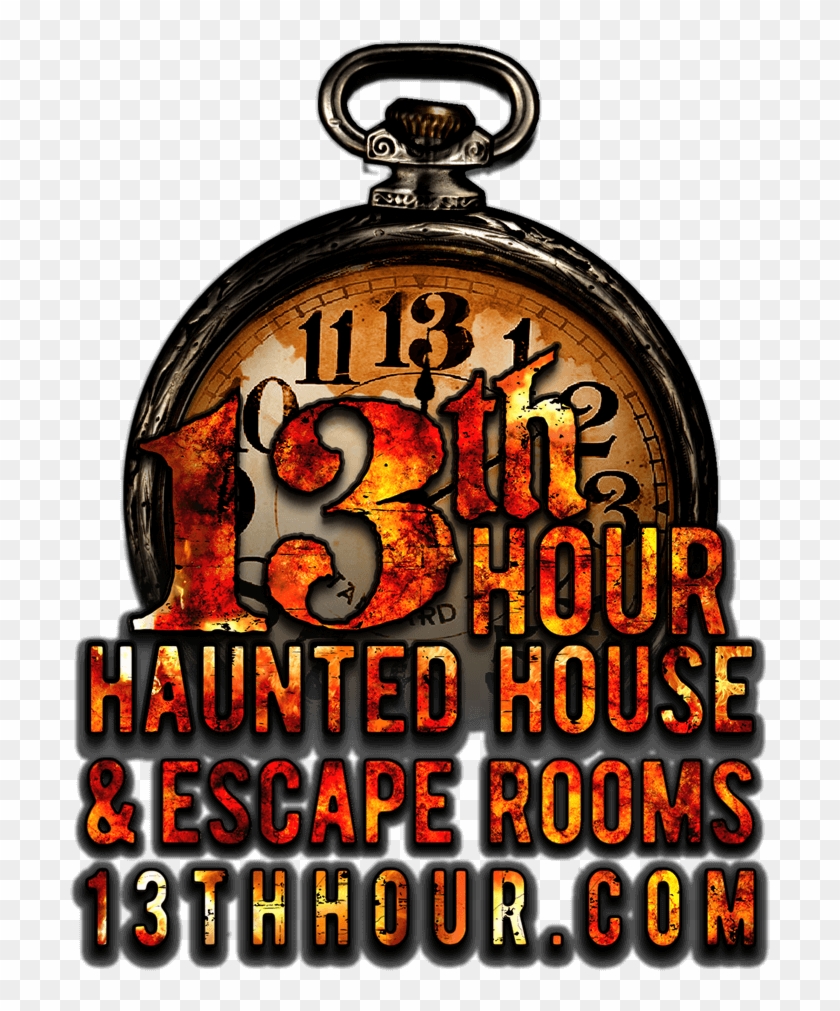 Graphic Library Download Th Hour Escape Room In Wharton - 13th Hour Haunted House Clipart #789298