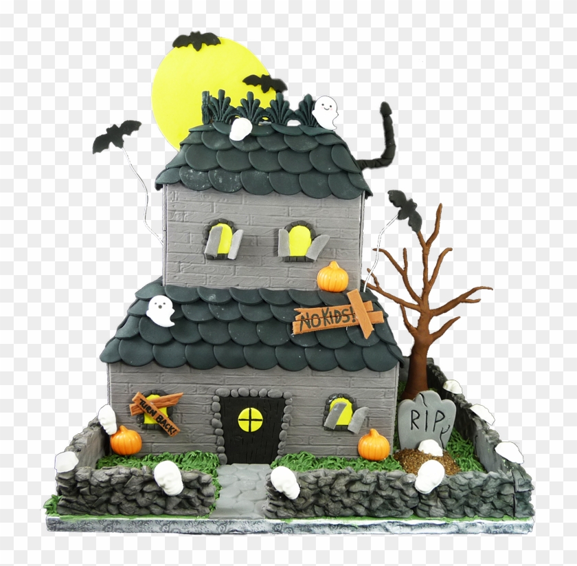 Halloween Haunted House - Cake Decorating Clipart