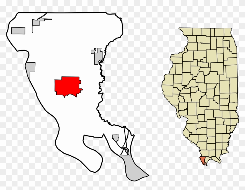 Alexander County Illinois Incorporated And Unincorporated - County Illinois Clipart #789577