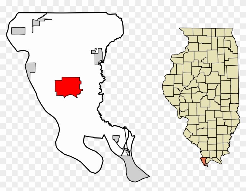 Alexander County Illinois Incorporated And Unincorporated - County Illinois Clipart