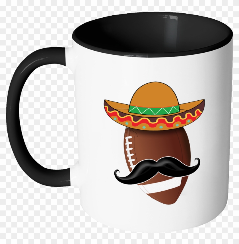 Funny Football Mustache Mexican Sports - Cunt Mugs Clipart