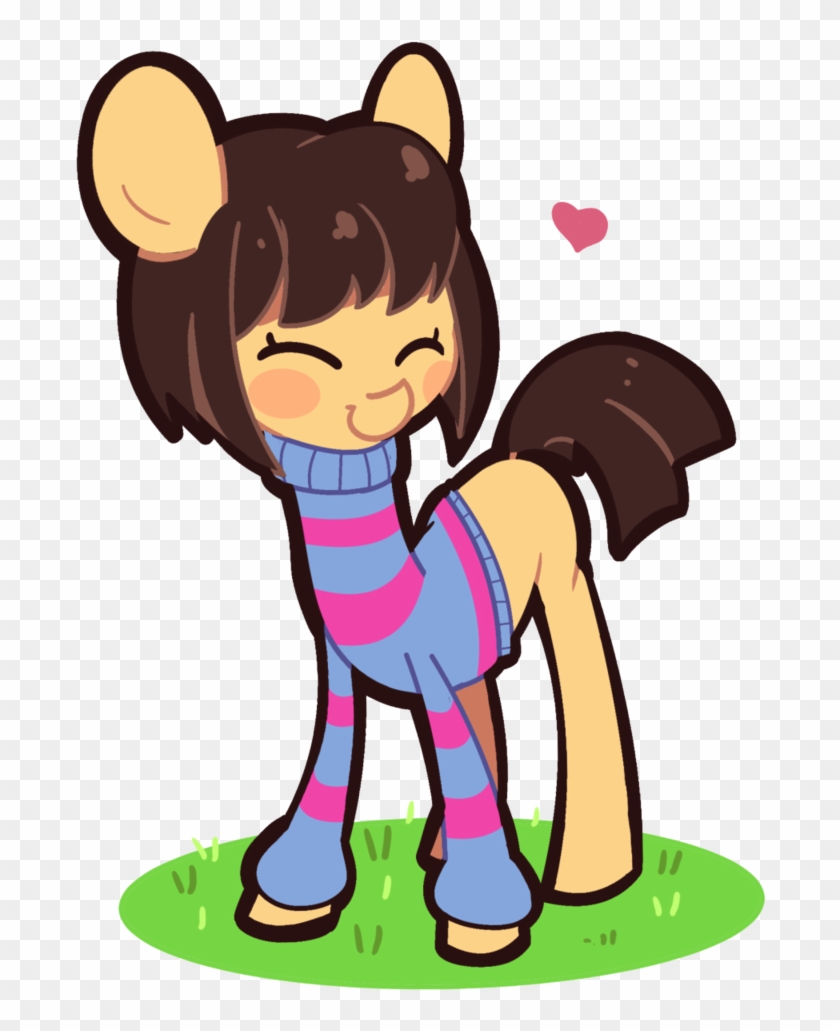 Comments - Undertale Pony Frisk Clipart #790492