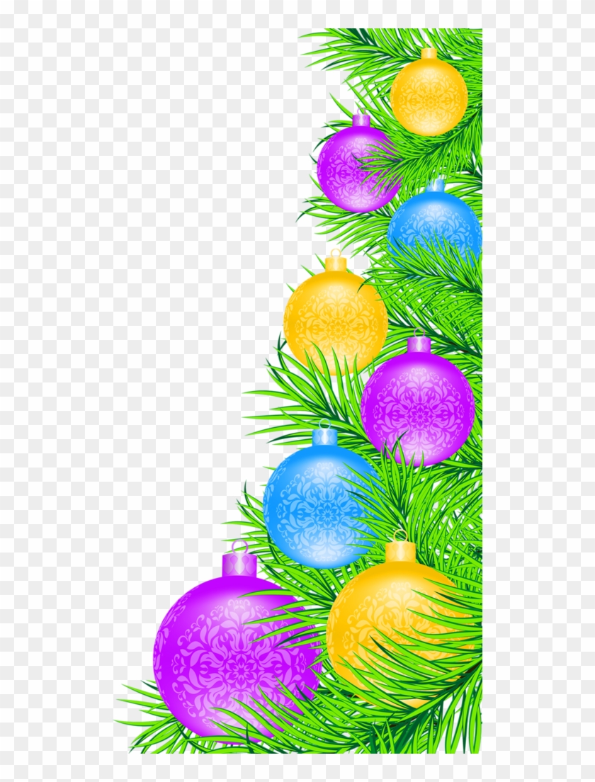 Borders * Cantoneiras * Cluster Christmas Border, Christmas - Christmas Day Clipart