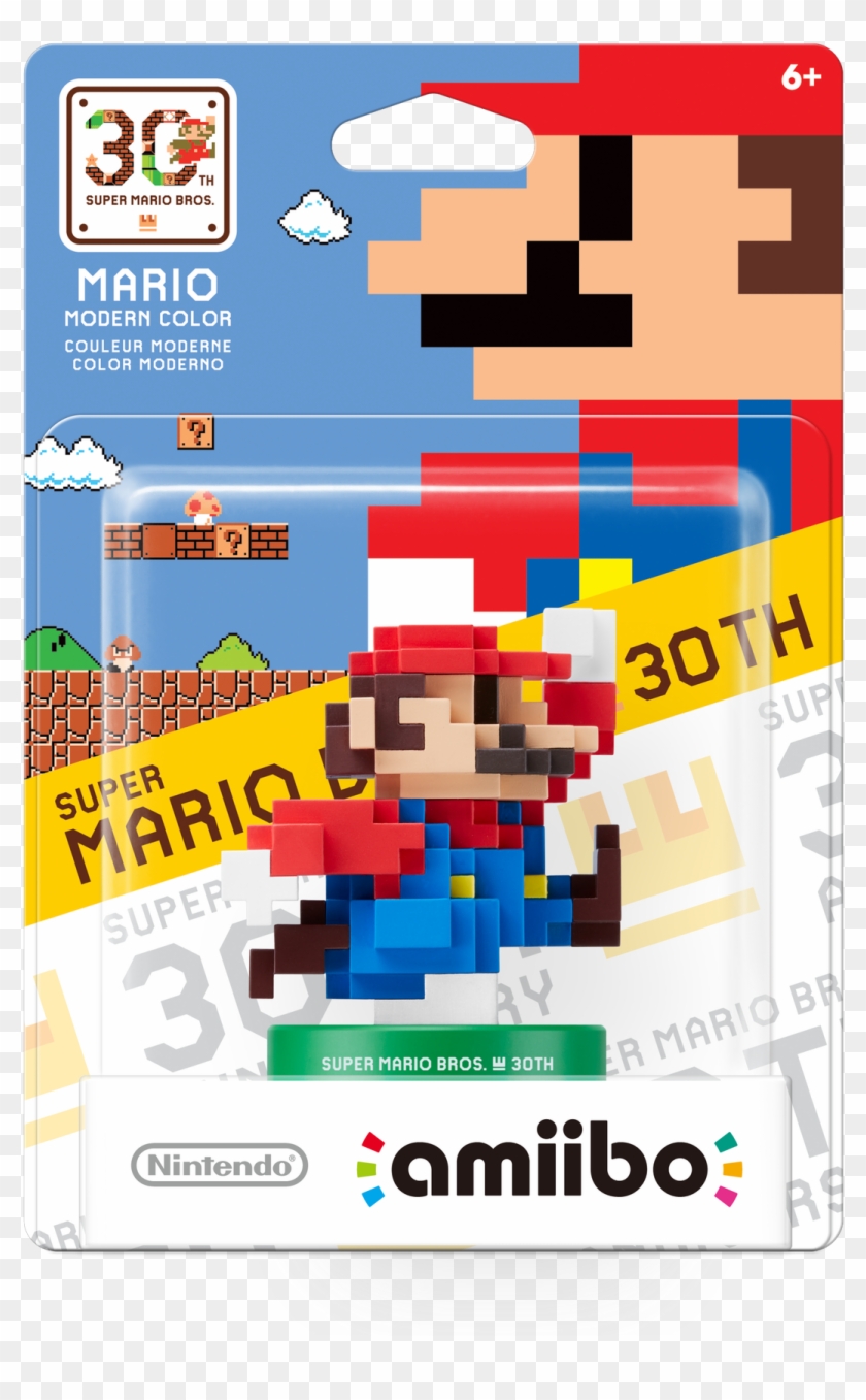8-bit Mario Amiibo Release Date Announced - Amiibo Mario Clipart