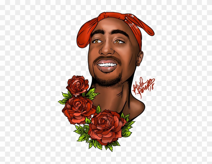 Tupac Shakur Png Transparent File - Cartoon Drawings Of Tupac Clipart #791212