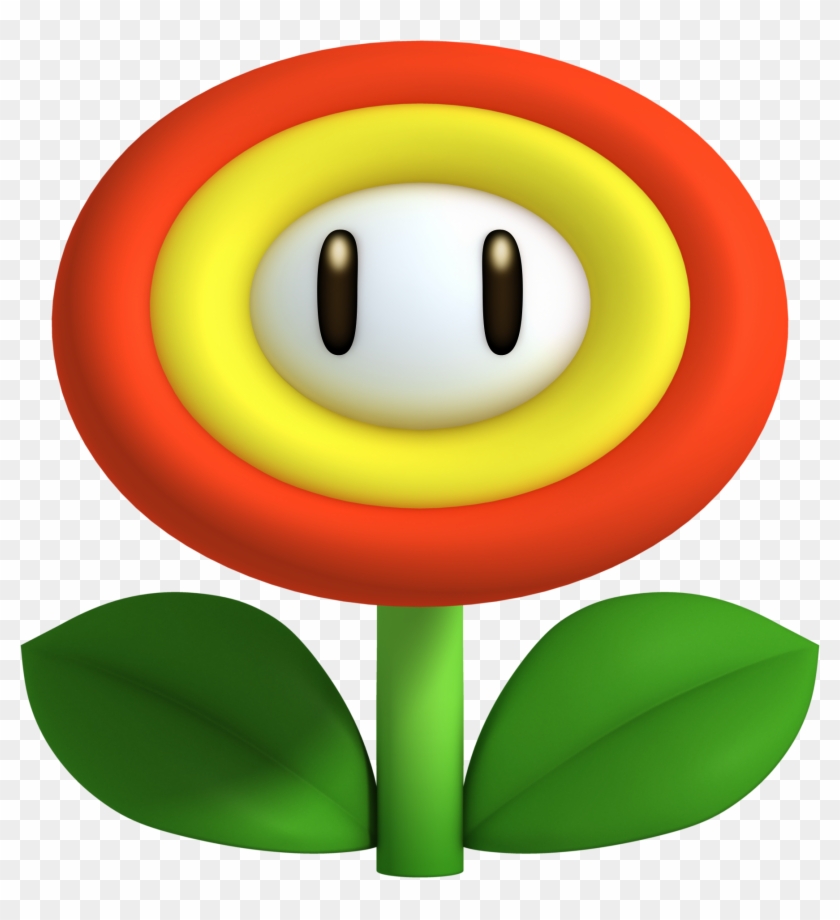 Mario Flower Png - Fire Flower Mario Png Clipart #791232