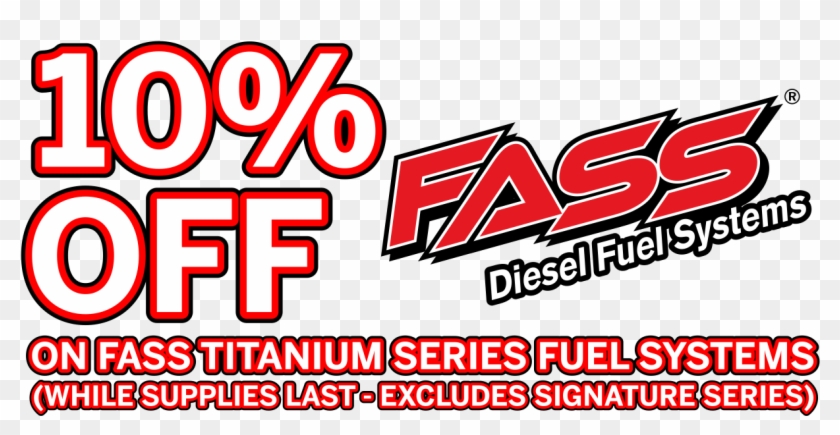 10% Off On Fass Titanium Series Fuel Systems - Carmine Clipart #791352