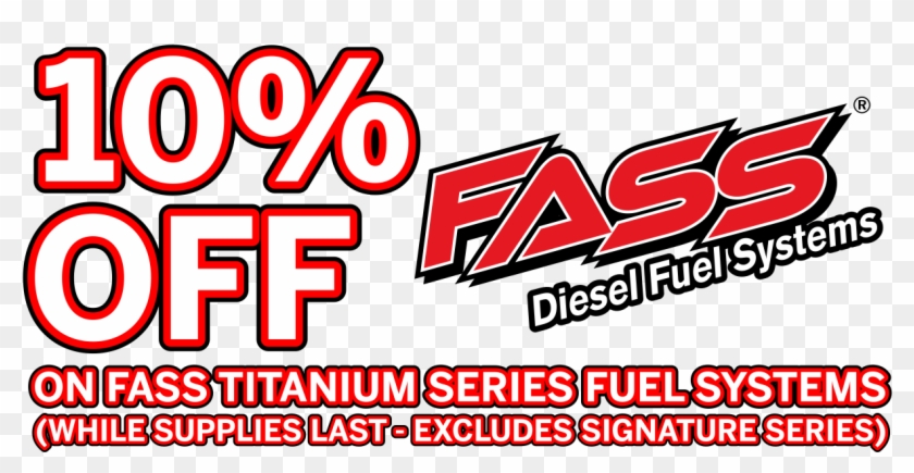10% Off On Fass Titanium Series Fuel Systems - Carmine Clipart