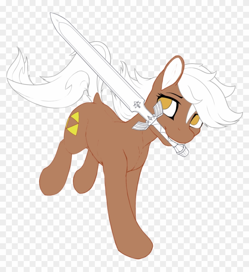 Earth Pony, Epona, Female, Mare, Master Sword, Mouth - Cartoon Clipart