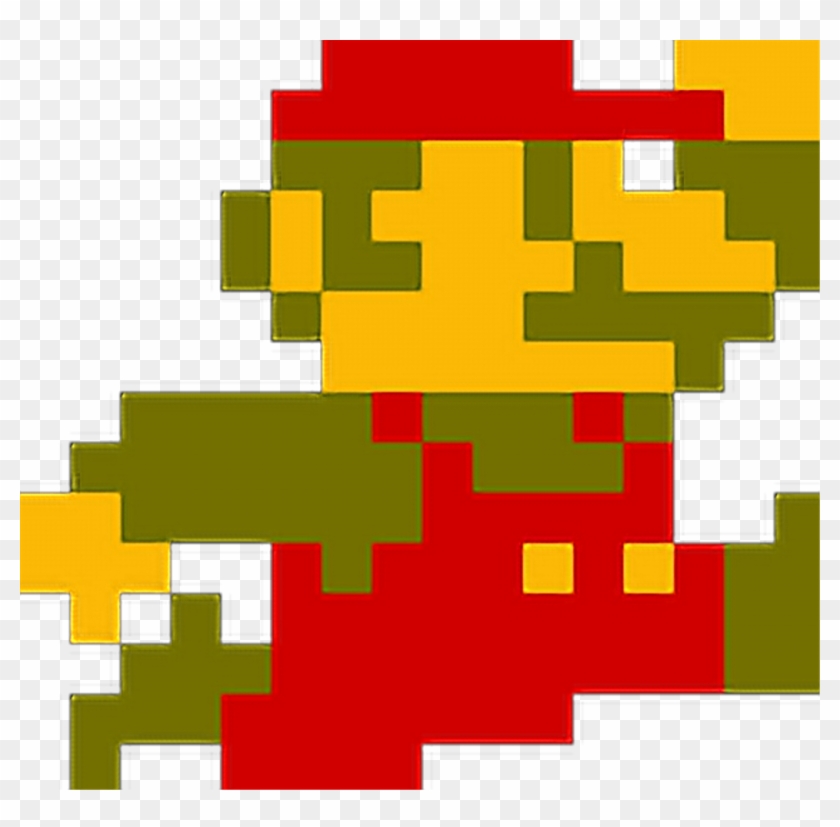 Freetoedit Super Mario Bros Mario Jump 8bit Retrò - Super Mario Bros Nes Sprite Clipart #791637