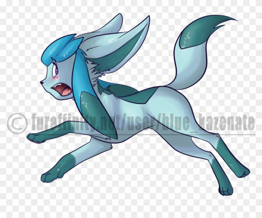 Ice Tea The Glaceon Feral Form - Cartoon Clipart