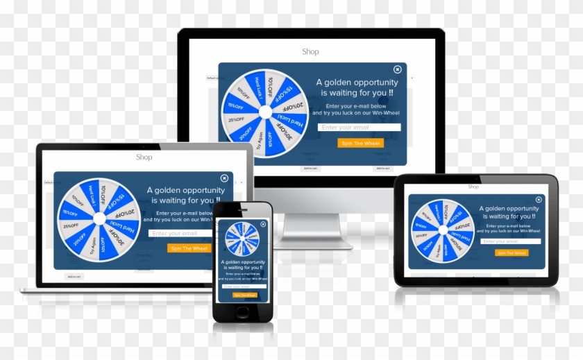 Discount Win Wheel For Woocommerce Mobile Friendly - Online Advertising Clipart #791745