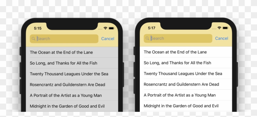 Dimming With A Search Bar - Searchbar Xamarin Ios Background Gray Clipart