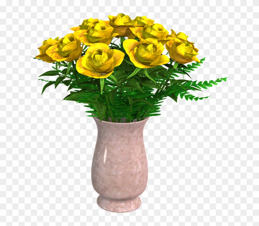 Flowers, Bouquet, Flower Vase, Arrangement, Vase - Vase Clipart #792145