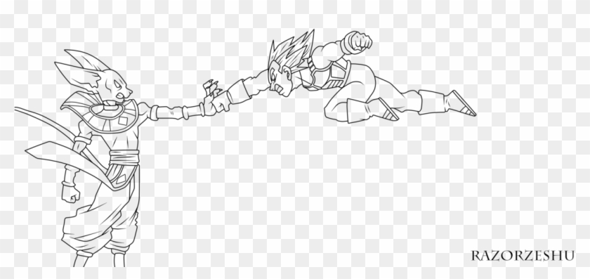 Picture Royalty Free Stock Dbs Manga Vegeta Vs Beerus - Vegeta Ultra Instinct Coloring Pages Clipart