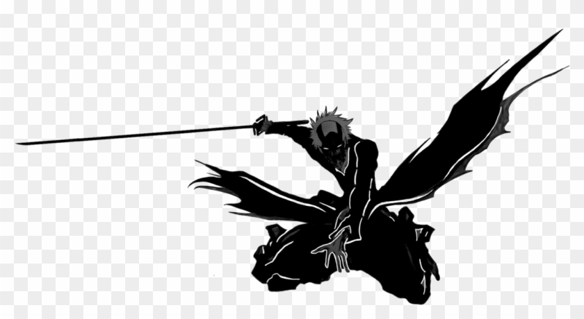 Hollow Ichigo Black And White Clipart #792804