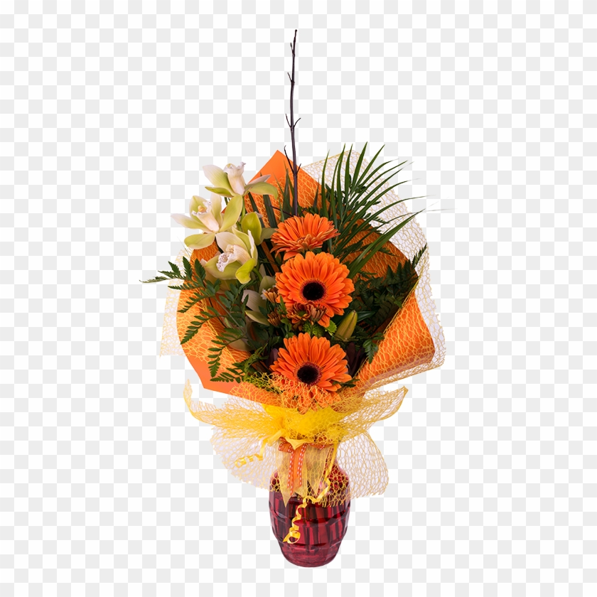 Upright Flowers Bouquet - Bouquet Clipart