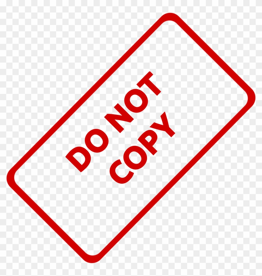2 - Do Not Copy Png Clipart #792906