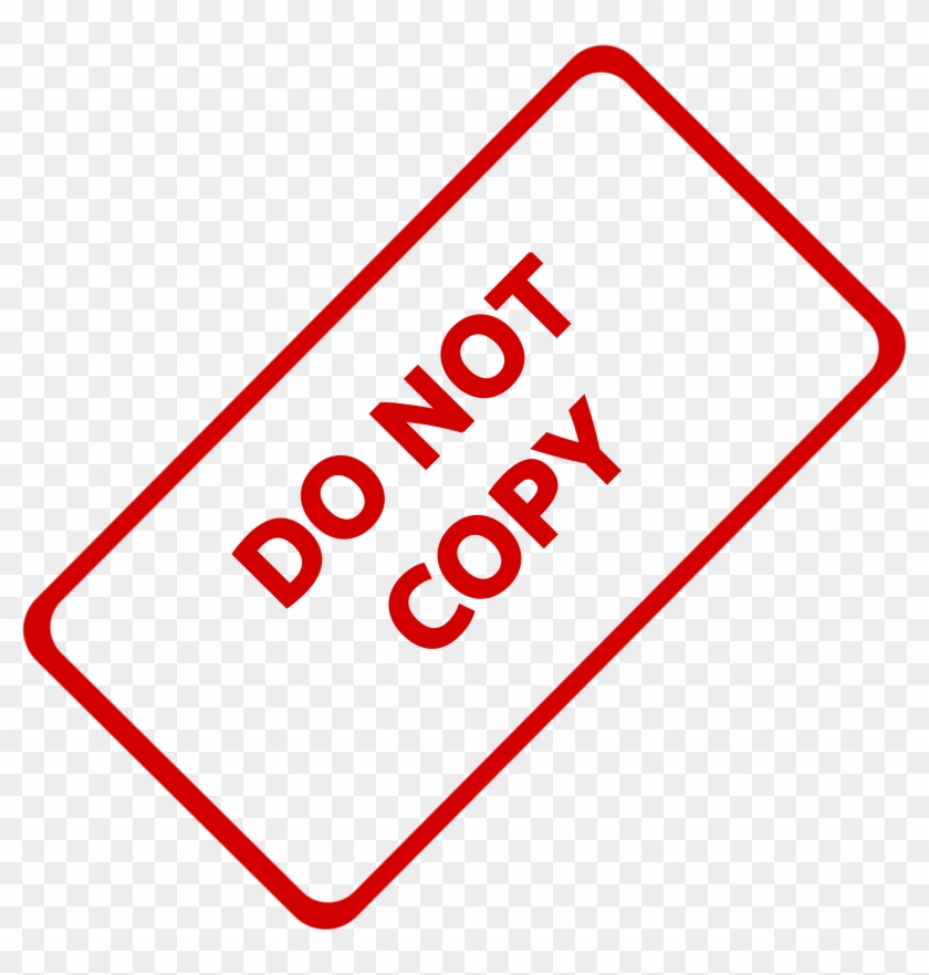 2 - Do Not Copy Png Clipart