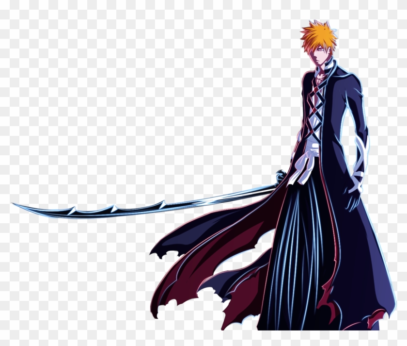 No Caption Provided - Ichigo Second Bankai Sword Clipart